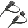 Ohm Electric Lightning & Micro USB Plug Cover, Black, 2-Pack HS-A2SPCT3-K 00-5198 OHM