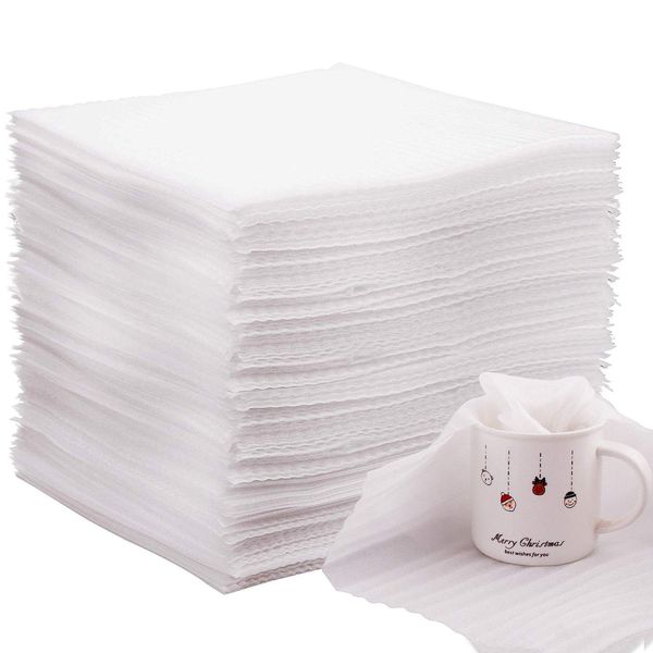 100-Count Cushion Foam Sheets 12 x 12 inch Foam Wrap Sheets Packing Cushioning Supplies for Moving, Packing Foam Sheets Safely Wrap Dishes, China, Glasses, Plates and Fragile Items By STARVAST