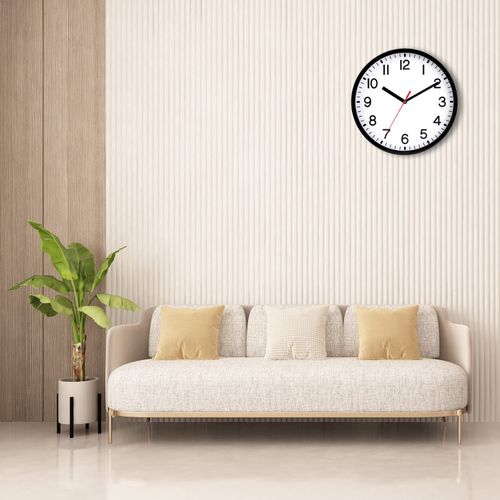 Wall Clock Silent & Non Ticking Modern Quartz 9"- Battery Operated Digital Quiet Sweep Office/home/school/Kitchen Decor Clocks