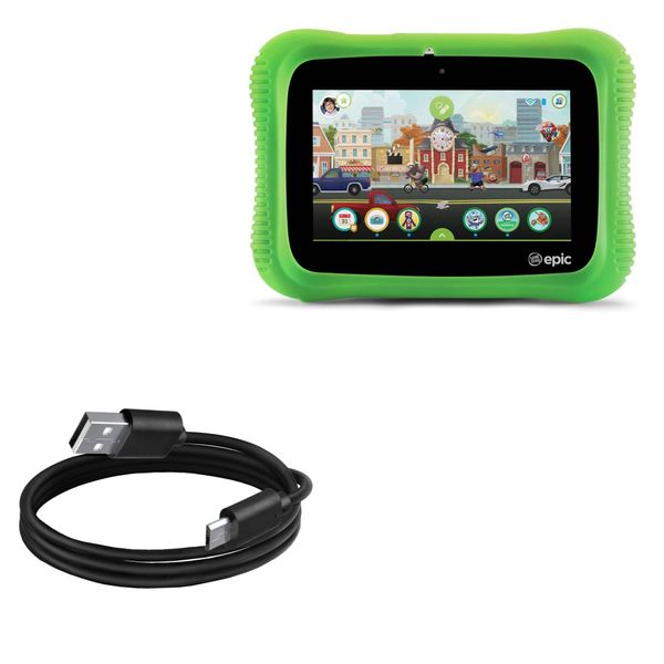 BoxWave Cable Compatible with Leapfrog LeapPad Epic Academy - DirectSync Cable, Durable Charge and Sync