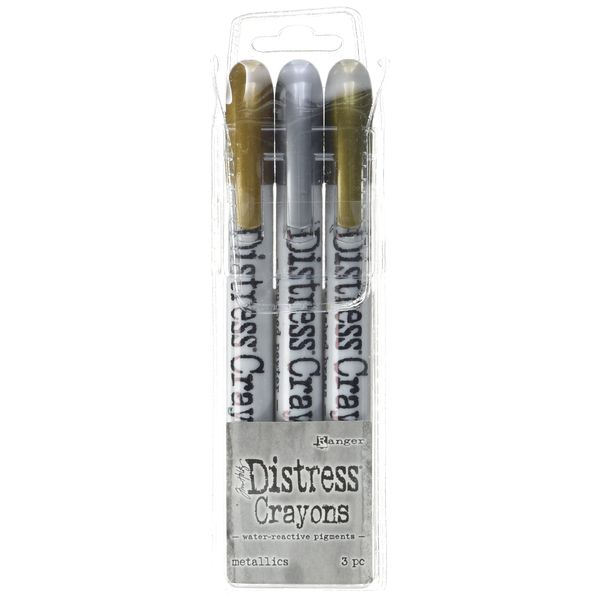 Ranger TDBK58700 Distress Crayons Set-Metallics, Synthetic Material, Multi-Colour, 14 x 4.5 x 1.6 cm