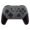 eXtremeRate Soft Touch Faceplate and Backplate for Nintendo Switch Pro Controller, Brushed Silver Patterned Replacement Shell Housing Case for Nintendo Switch Pro Controller - Controller NOT Included