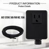 SINKINGDOM SinkTop Garbage Disposal Air Switch Kit with Long White Button,Brass Made Cover