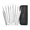 8Pcs Blackhead Remover Acne Comedone Pimple Blemish Needle Extractor Cleaner Kit
