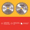 Amtech V5000 2 Piece 185mm Tungsten Carbide Circular Saw Blade Set