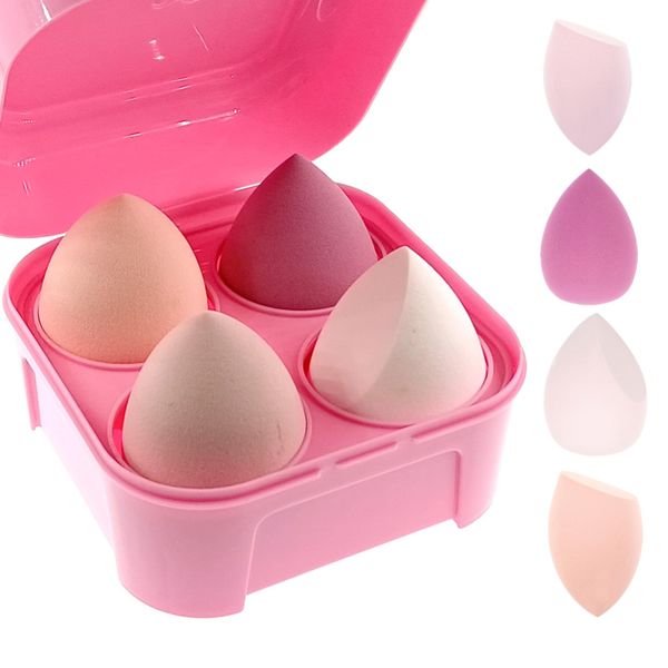 ZHIYE Makeup Sponge, 4 PCS Beauty Makeup Blending Sponge Puff Blender Foundation Sponge Concealer Sponge Applicator Sponges