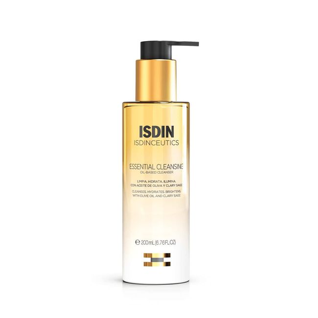 ISDIN Isdinceutics Essential Cleansing Oil - Facial Cleanser with Cleansing Oil for Radiant Skin, 6.76 FL OZ