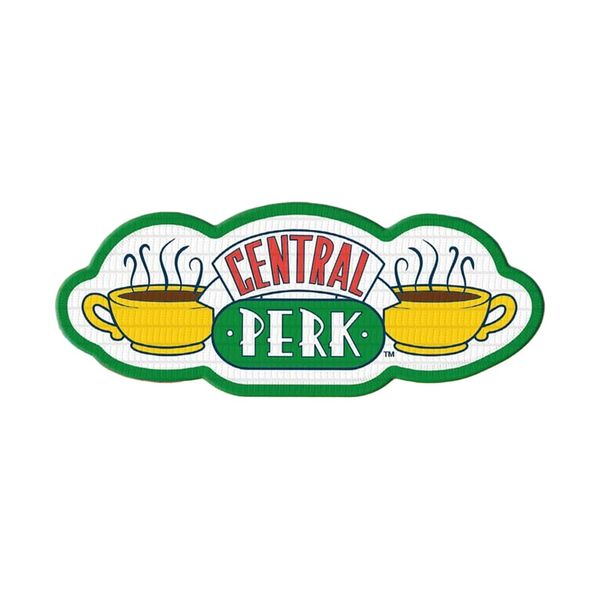 FRIENDS Central Perk Embroidered Iron On Patch (One Size) (Yellow/Green/White)