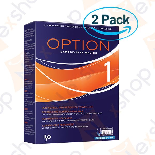 Original ISO Options 1 Perm Kit Thio Free Permanent Wave by Shiseido - 2 Pack
