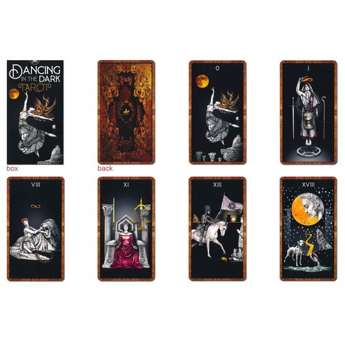 Tarot Cards, Divination Telling, 78 Cards, Dancing in the Dark, Japanese Instruction Manual Included (English Language Not Guaranteed)