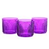 Fun Express Modern Rainbow Purple Reusable Plastic Cups, 16 oz – 12 Count