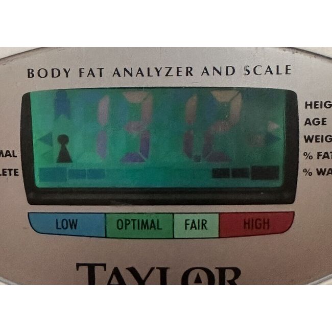 Taylor 5563 BODY FAT SCALE 