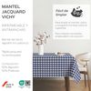 Martina Home TEFLONATED TABLECLOTH MADE VICHY MARINO 250X140 CM