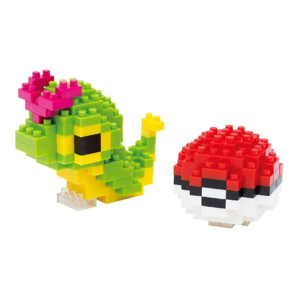 New Kawada Nanoblock Pokemon Caterpie&monster Ball