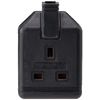 Masterplug Heavy Duty Single Socket Trailing Socket, without Plug and Cable, Black