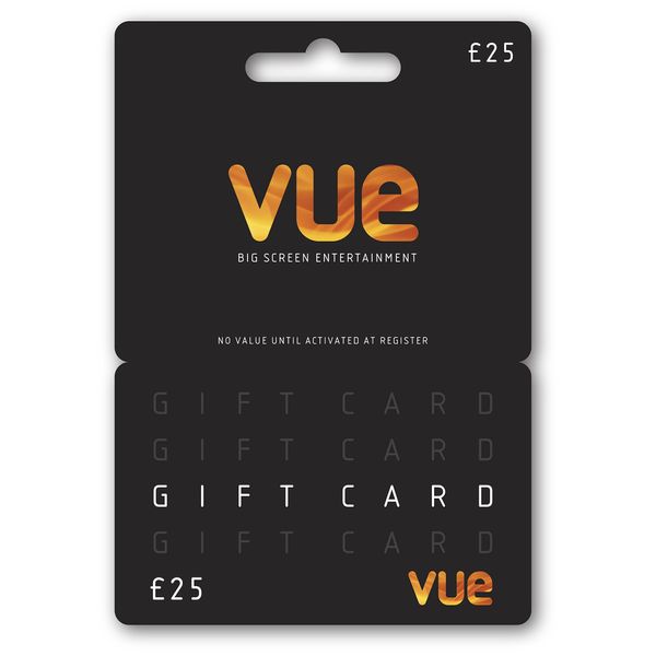 VUE £25 Gift Card - UK Redemption - Delivered by post