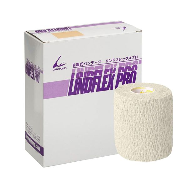 LINDSPORTS Lindflex PRO Self-Adhesive Tape Taping (3.0 inches x 1.8 ft (75 mm x 4.6 m) (Pack of 4), White)