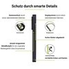 Artwizz IcedClip +Charge Case Compatible with iPhone 16 Pro Max - Matte Design, Back with Soft Touch, Shockproof Protective Case, Night Black
