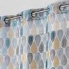 Douceur d'interieur PALPITO Eyelet panel, Polyester, White, 240x140 cm