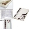 A4 Size Music Sheet File Folder A4 Size Documents Holder Storage Folder 40 Pockets (G Clef-White)