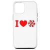 iPhone 12/12 Pro I Love Peppermint Candy Cane Christmas Peppermint Candy Case