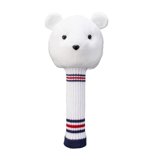 Callaway Headcover BEAR DR WHT FW 22 (For DR, 460CC Compatible), White, Men's FF