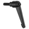uxcell 1Pcs M8 x 16mm Adjustable Knobs Handle Male Thread Push Button Ratchet Quick Release Locking Rotating Bolt for Lathe Machinery, Black