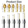 Leogony 12PCS Countersink Drill Bit Set, Quick Counter Sink Drill Bits for Wood with Wrench