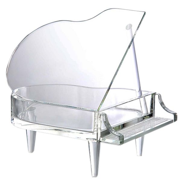 Teat Sight Glass Grand Piano Gift Boxed H 6.3 x W 4.3 x D 6.9 inches (16 x 11 x 15 cm) Crystal Piano