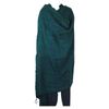 Yak Wool Blend |Blanket/Throw |Nepal |Handmade |Over-Sized | Aqua & Black