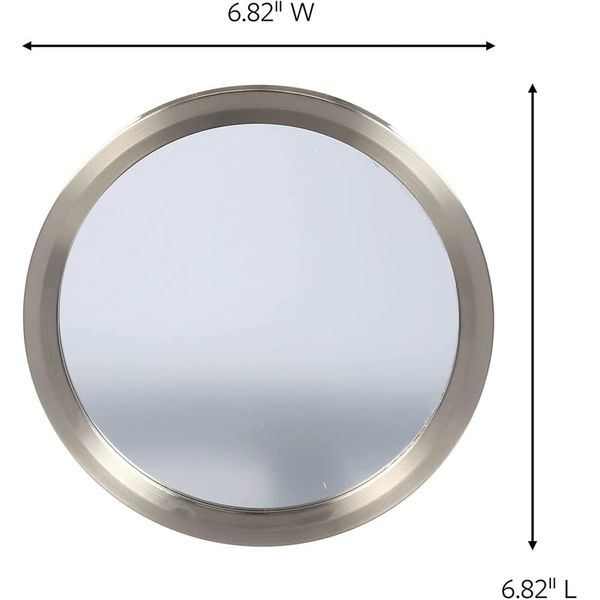 Command BATH35-SN-ES Bath Mirror, 1 Pack, Satin Nickel