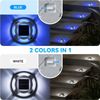 8Pack Led Multicolor Solar Deck Lights Outdoor Dock Driveway Lights for Sidewalk