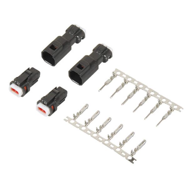 Amon 2-pole waterproof coupler, compatible cord: for 0.2 sq (2 sets) 2891