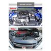 Long Version Engine Bay Side Panel Covers Pair Compatible with 2016-2019 10th Gen Honda Civic