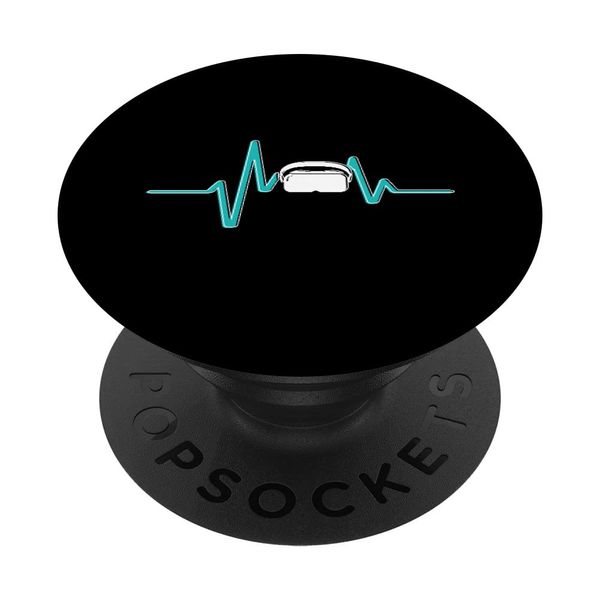Funny Virtual Reality VR Headset Heartbeat PopSockets Swappable PopGrip