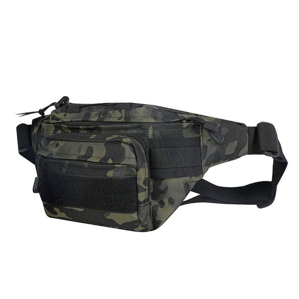 Huntvp Waist Bag Molle Fanny Pack Bumbag Hip Running Bag Bum Bags for Men Ladies Hiking Camping Running Dog Walking Holiday (Camo-m)