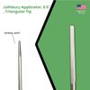 Set of 4 Lathbury Applicators, 6.5", Triangular Tip