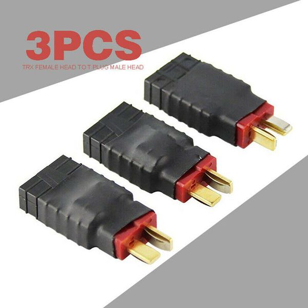 Battery Adapters Male T-plug Deans to Female for TRX Connector Plug