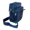 style and glamour Ladies Navy Plain Multi Pocket Bag # Navy Plain
