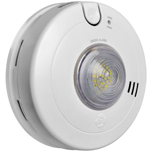First Alert BRK 7020BSL Hardwired Hearing Impaired Smoke Detector with LED Strobe Light , white