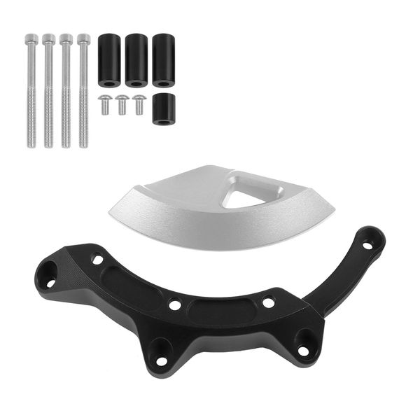 Motorcycle Engine Guard Case Slider Cover Protector Replacement for Yamaha MT09 MT 09 (sliver)