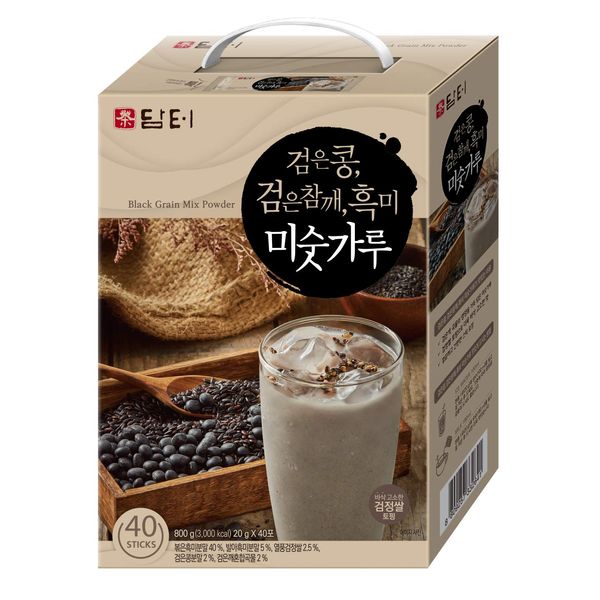 Damtuh Korean Black Mixed Grain Powder Meal Replacement Shake Breakfast Simple Meal 20g x 40 Sticks