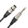 Professional Dynamic Karaoke Vocal Microphone with Cable. Metal Body Black (with switch)