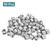 sourcing map 50Pcs Helical Threaded Inserts, M8-1.25x1.5D 304 Stainless Steel Threaded Socket, Thread Repair Insert for Plastic Wood Thread Repair