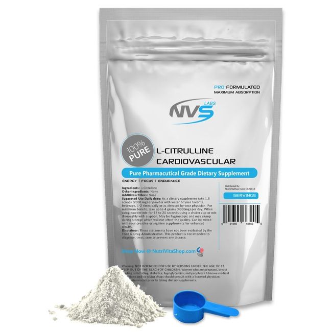 2X 250g (500g 1.1 lb) NVS 100% INSTANTIZED L-CITRULLINE FREE FORM AMINO ACID