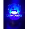 Edge Lit Tabletop Sign, Multi-Colored LED, Desk Lamp, Night Light John Deere