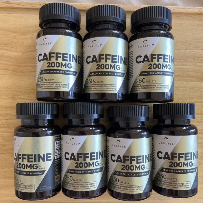 7 Carlyle Caffeine 200Mg Advanced Athlete Formula 250 Tabs Exp 08/26