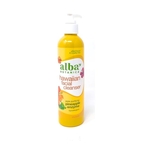 Alba Botanica Hawaiian Facial Cleanser Pore Purifying Pineapple Enzyme 8 oz