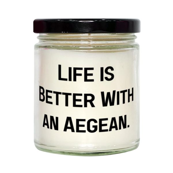 Aegean Cat Gifts For Cat Lovers, Life is Better With an Aegean, Cool Aegean Cat Candle, From Friends, Aegean cat toys, Aegean cat food, Aegean cat bed, Aegean cat collar, Aegean cat carrier