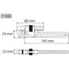 Pipe wrench　PW150